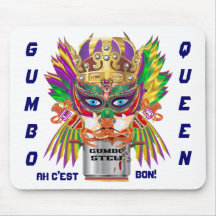 Festival-Gumbo-Königin-Ansicht deutet bitte an Mousepad