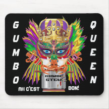 Festival-Gumbo-Königin-Ansicht deutet bitte an Mousepad