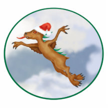 Festliche Fliegenchupacabra-Verzierung Photo Skulptur