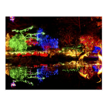 Festliche Reflexionen - Ufer-Morgen-Staats-Park OD Postkarte