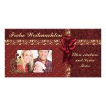 Festliches Weihnachts Entwurf Photokarten