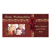 Festliches Weihnachts Entwurf Photokarten