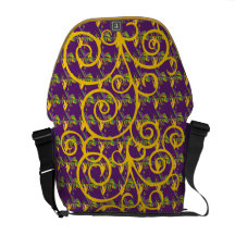 Fette abstrakte Tasche Dienstages Druck-2 Kuriertaschen