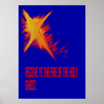 Feuer des heiligen Geistes Plakat