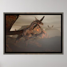 Feuer-Drache durch Michelle wilder Posterdrucke