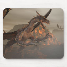 Feuer-Drache Mousepad