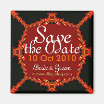 Feuer-Fee-Save the Date Magnet Magnete