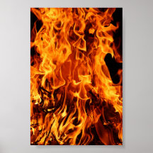 Feuer Plakatdruck