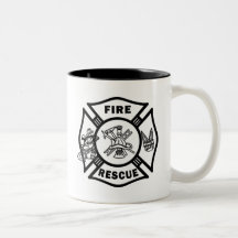 Feuer-Rettungs-Feuerwehrmänner Tee Tassen