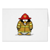 Feuer-Rettungs-Pinguin Karte