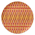 Feuer-Webart-tropische Sommer-Platte Flache Teller