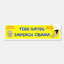 Feuertore klagen Obama an Autosticker