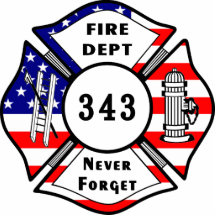 Feuerwehrmann 9/11 vergessen nie 343 acryl ausschnitt