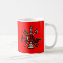 Feuerwehrmann-Feuer und Rettungs-Abteilungs-Emblem Teetasse