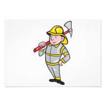 Feuerwehrmann-Feuerwehrmann-Notarbeitskraft Individuelle Ankündigskarten