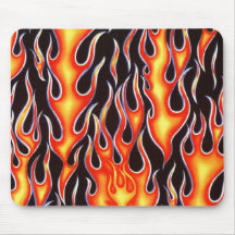 Feuerwehrmann Harley, der Flammen-Geschenke läuft! Mauspads