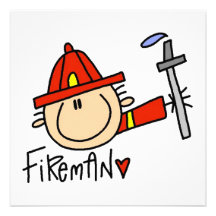 Feuerwehrmann Individuelle Einladungskarten