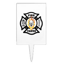 Feuerwehrmann-lodernder Schädel