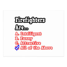 Feuerwehrmann-Quiz-… Witz Postkarten