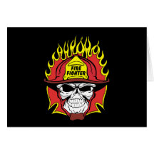 Feuerwehrmann-Schädel Karten