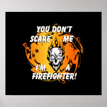 Feuerwehrmann-Schrecken Plakat
