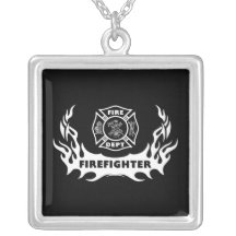 Feuerwehrmann-Tätowierung Amuletten