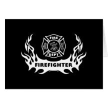 Feuerwehrmann-Tätowierung Karte
