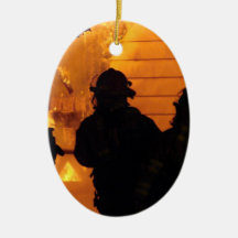 Feuerwehrmann-Team Weihnachtsornament