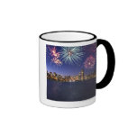 Feuerwerke über Chicago-Skylinen 2 Tee Tasse