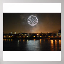 Feuerwerke über London Posterdruck