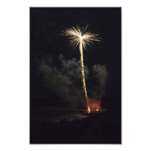 Feuerwerks-Feier nachts Foto Druck