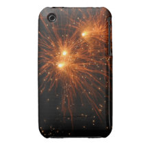 Feuerwerks-Gold Case-Mate iPhone 3 Hülle