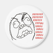 FFFFFFFUUUUUU - Raserei! Magnets