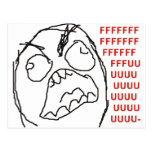FFFFFFFUUUUUU - Raserei! Postkarte