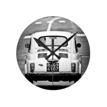 Fiat 500, Cinquecento, in Rom, Uhr Wanduhren