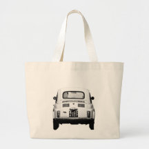 Fiat 500 in Rom, Italien Einkaufstaschen