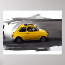 Fiat 500 posterdrucke