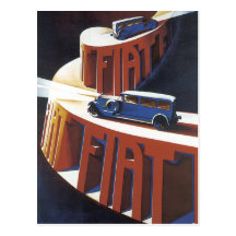 Fiat Postkarte