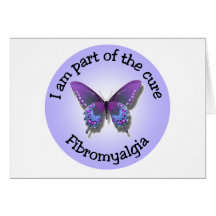 Fibromyalgia-Bewusstsein notecard Grußkarten