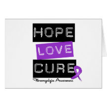 Fibromyalgia-Bewusstseins-Hoffnungs-Liebe-Heilung Grußkarten