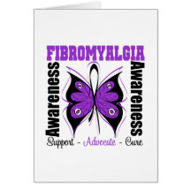 Fibromyalgia-Bewusstseins-Schmetterling Grußkarte