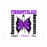 Fibromyalgia-Bewusstseins-Schmetterling Postkarte