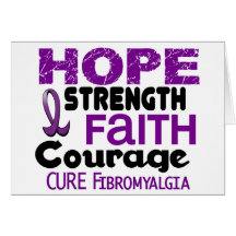 Fibromyalgia HOFFNUNG 3 Grußkarte