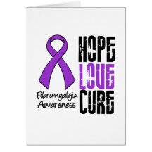 Fibromyalgia-Hoffnungs-Liebe-Heilungs-Band Karte