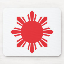 Filipino Sun - Rot Mousepads
