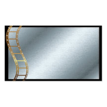 Film-Streifen-metallisches Gold und Silber Visitenkarten