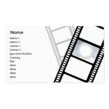 Filmstrip - Geschäft Visitenkartenvorlagen