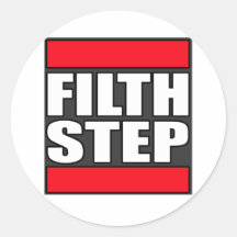 FILTHSTEP Dubstep Schmutz-schmutziger Tollpatsch-S Aufkleber