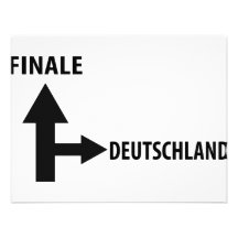 Finale Deutschland-Ikone Einladungskarte