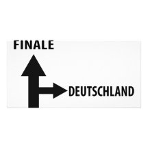 Finale Deutschland-Ikone Personalisierte Foto Karte